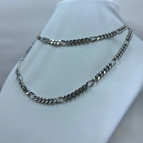 Monet – Figaro Link 30” Silver-Tone Chain Necklace - Picture 2 of 6